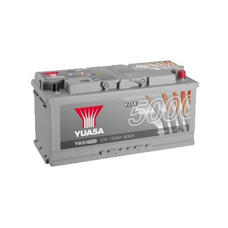 YBX5020 12V 110Ah 900A Yuasa Silver High Performance