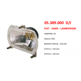 05.389.000 D/I - OPTICA DE FARO FIAT - SAME - LAMBORGINI